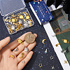 SUNNYCLUE Cosmic Theme Zinc Alloy Cabochons FIND-SC0011-74A-3