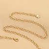 Flat Round & Heart Alloy Crystal Rhinestone Charm 3 Layer Waist Belly Chains for Women FS-WG368BF-01-3