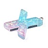 Transparent Epoxy Resin Pendants CRES-S364-002X-3