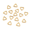 Brass Triangle Linking Ring KK-WH0031-08G-2