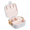 Square PU Leather & PP & Silicone Jewelry Set Box AJEW-TAC0014-13D-2