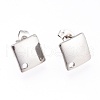 201 Stainless Steel Stud Earring Findings STAS-L232-110P-1