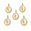 Shell Pendants KK-P223-06G-01-1