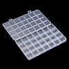 Transparent Plastic Bead Containers CON-YW0001-13-2