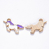 Alloy Enamel Pendants X-ENAM-S121-036D-1