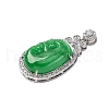 Dyed Natural Myanmar Jade Ruyi Pendants KK-Q050-02A-2