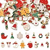30Pcs 15 Colors Alloy Enamel Pendants FIND-YW0005-80-1