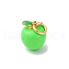 Brass Enamel Charms KK-Q098-33G-B-1