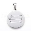 Non-Tarnish 304 Stainless Steel Pendants STAS-I086-04P-16-1