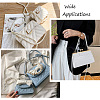 8Pcs 8 Styles White Acrylic Round Beads Bag Handles FIND-TA0001-40-8