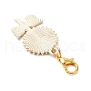 4Pcs Alloy Enamel Bee Flower Butterfly Pendant Decorations HJEW-JM02886-5