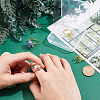  4Pcs Adjustable Brass Finger Ring Components KK-NB0002-57-3