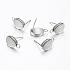 304 Stainless Steel Stud Earring Findings STAS-I071-18P-1