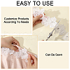 Double Layer Polyester 3D Flower Lace Trim Ribbon with Rhinestone OCOR-WH0097-73A-4