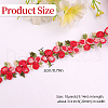 Flower Polyester Jacquard Ribbon FABR-PW0001-248B-2