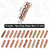 10Pcs 10 Styles Flower Printed Wooden Craft Pegs Clips AJEW-WH0248-505-2