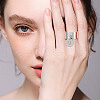304 Stainless Steel Open Cuff Finger Rings RJEW-UN00008-6