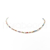 Mother's Day Jewellery Natural Pearl & Glass Beaded Necklace for Women NJEW-JN04241-4