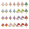 SUNNYCLUE 56Pcs 14 Style Alloy Enamel Pendants ENAM-SC0003-77-1