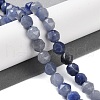 Dyed & Heated Natural Blue Aventurine Beads Strands G-NH0021-A23-01-2