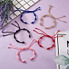 10Pcs 5 Colors Adjustable Braided Nylon Cord Bracelet Making AJEW-TA0001-25-5