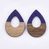 Resin & Walnut Wood Pendants RESI-S358-94B-2