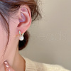 Rabbit Alloy Plastic Pearl Stud Earrings FS-WG3D8CC-01-3