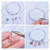 SUNNYCLUE 12Pcs Adjustable 201 Stainless Steel Expandable Bangle Making STAS-SC0008-73-6