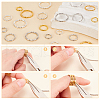 ARRICRAFT 660Pcs 12 Styles Iron Textured Jump Rings IFIN-AR0001-36-3