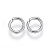 Tarnish Resistant 304 Stainless Steel Open Jump Rings X-STAS-E113-12P-2