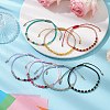 7Pcs Natural Gemstone Braided Beaded Bracelets BJEW-JB11420-1