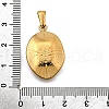 Plastic Pearl Pendants STAS-Q360-06B-G-3