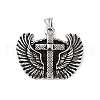 Retro 304 Stainless Steel Big Pendants STAS-I205-22AS-B-1