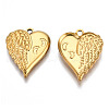 Ion Plating(IP) 201 Stainless Steel Pendants STAS-N098-144LG-1