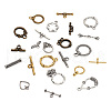 Tibetan Style Alloy Toggle Clasps PALLOY-TA0001-48-3