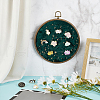 Flat Round ABS Wall Mounted Brooch Organizer Display Boards AJEW-WH0554-84B-5