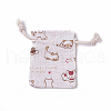 Burlap Kitten Packing Pouches ABAG-I001-7x9-03-1