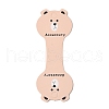 Fold Over Bear Shaped Cardboard Paper Jewelry Display Cards for Necklace & Bracelet Storage CDIS-A006-05-1