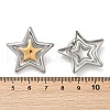304 Stainless Steel Stud Earrings EJEW-S265-10GP-5
