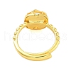 Square Brass Adjustable Rings for Women RJEW-L120-012G-3