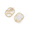 Rack Plating Brass Shell Pendants KK-A183-36G-2