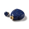 Natural Mixed Stone Perfume Bottle Pendants G-P470-01G-4