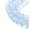 Baking Painted Transparent Glass Beads Strands DGLA-A034-J8MM-D01-3