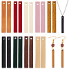   90Pcs 9 Colors Wood Pendant WOOD-PH0003-15-1