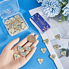 SUNNYCLUE 40Pcs Rack Plating Alloy Enamel Pendants PALLOY-SC0013-22-3