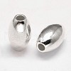 Oval 925 Sterling Silver Beads STER-F012-19D-1