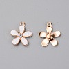 Zinc Alloy Enamel Flower Pendant ENAM-TAC0007-14D-1