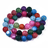Natural Crackle Agate Beads Strands G-S373-002F-10mm-2
