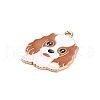 Animal Puppy Alloy Enamel Pendants FIND-V001-03G-04-2