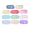 Spray Painted Transparent Glass Connector Charms X1-GLAA-H035-06-1
